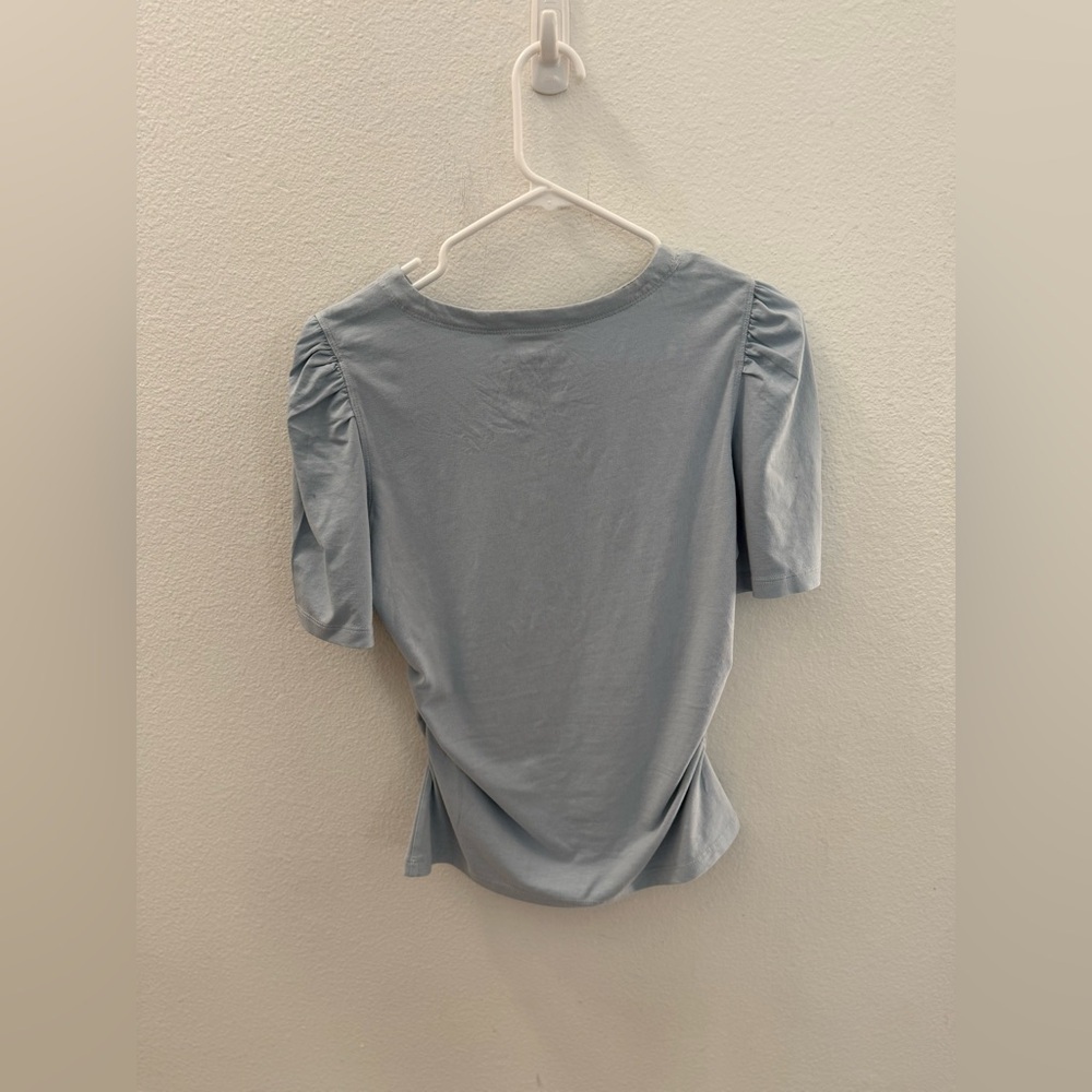 NWOT Madewell Side-Cinch Puff-Sleeve Tee size S - Picture 3 of 4